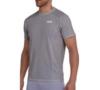 TCA Camiseta Deporte Hombre - Camisetas Manga Corta Hombre Deporte - Camiseta Deportiva Hombre con Secado Rápido Quickdry -Camisetas Deporte para Running Gym Crossfit Senderismo - Gris Claro, S