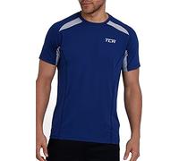 TCA Camiseta Deporte Hombre - Camisetas Manga Corta Hombre Deporte - Camiseta Deportiva Hombre con Secado Rápido Quickdry -Camisetas Deporte para Running Gym Crossfit Senderismo - Azul, L