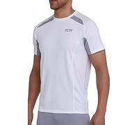 TCA Camiseta Deporte Hombre - Camisetas Manga Corta Hombre Deporte - Camiseta Deportiva Hombre con Secado Rápido Quickdry -Camisetas Deporte para Running Gym Crossfit Senderismo - Blanco, S