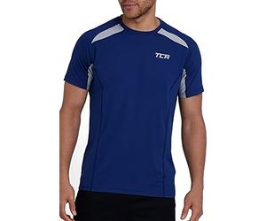 TCA Camiseta Deporte Hombre - Camisetas Manga Corta Hombre Deporte - Camiseta Deportiva Hombre con Secado Rápido Quickdry -Camisetas Deporte para Running Gym Crossfit Senderismo - Azul, L