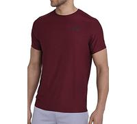 TCA Camiseta Deporte Hombre Manga Corta para Gym Correr Padel Senderismo - Camiseta Tecnica Hombre Secado Rapido - Cabernet, L