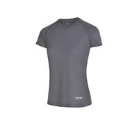TCA Camiseta Deporte Mujer - Camiseta Tirantes Mujer Deporte Yoga Gym Crossfit Running Ciclismo - Camisetas Deportivas de Tirantes Transpirable Suave y Ligera - Negro/Gris Oscuro, L