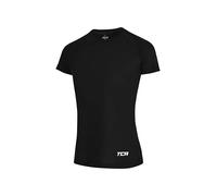 TCA Camiseta Deporte Mujer - Camiseta Tirantes Mujer Deporte Yoga Gym Crossfit Running Ciclismo - Camisetas Deportivas de Tirantes Transpirable Suave y Ligera - Negro, XL