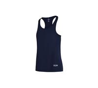 TCA Camiseta Deporte Mujer Tirantes - Camisetas Deporte Mujer Sin Mangas para Running Ciclismo Crossfit Yoga y Gym - Tejido Ultraligero y Transpirable con Reflectantes - Azul Oscuro, M