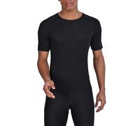 TCA Camiseta Gym Hombre - Camiseta Compresión Hombre Interior - De Malla Ligera Transpirable para Verano - Camisetas Gym Tecnicas de Secado Rápido y Cortavientos para Ciclismo - Negro, XL