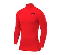 TCA Camiseta Manga Larga Térmica de Compresión para Niños - Rojo, 6-8 años
