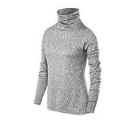 TCA Camiseta Térmica de Running con Cuello de Embudo para Ninas - Gris Claro, SY
