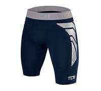 TCA CarbonForce Hombre Pantalones Cortos Térmicos con Baselayer Da Compresión Pro - Azul Oscuro, XL