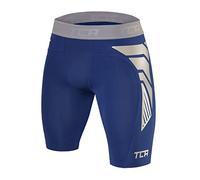 TCA CarbonForce Hombre Pantalones Cortos Térmicos con Baselayer Da Compresión Pro - Azul, XL