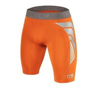 TCA CarbonForce Hombre Pantalones Cortos Térmicos con Baselayer Da Compresión Pro - Naranja, S