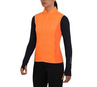 TCA Chaleco Ligero Excel Runner para Térmica Running con Bolsillos de Cremallera para Mujer - Naranja, S