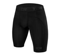 TCA Hombre Pantalones Cortos Térmicos Pro Performance Compression Base Layer - Negro, L