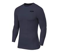 TCA Hombre ProPerformance Camiseta Compresión Termica - Manga Larga - Gris Oscuro, S