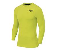 TCA Hombre ProPerformance Camiseta Compresión Termica - Manga Larga - Verde Brillante, XXL