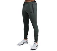 TCA Hombre Rapid Pantalon con Bolsillos con Cremallera - Pantalones Chandal Pistero - Verde Oscuro, S
