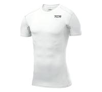 TCA Hyperfusion - Hombre Función Camisa/Camiseta de compresión con Manga Corta - Blanco, S