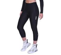 TCA Mallas de Ciclismo Acolchadas para Mujeres, Cintura Alta, Transpirables, con Bolsillos, Antideslizantes y de Secado Rápido - Negro, S