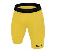 TCA Niños Pantalones Cortos Térmicos Base Layer da Compresión - Amarillo, S