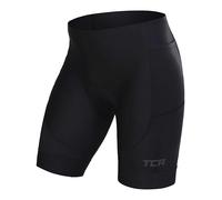 TCA Pantalón Corto Acolchado para Ciclismo para Hombre Slipstream, de Secado rápido, Transpirable y Antideslizante, con Bolsillo Trasero con Cremallera. Ideal para Ciclismo - Negro, XL