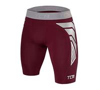 TCA Pantalones Cortos CarbonForce Pro de Compresión para Hombre - Cabernet, S