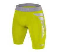 TCA Pantalones Cortos CarbonForce Pro de Compresión para Hombre - Verde Brillante, XL