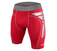 TCA Pantalones Cortos CarbonForce Pro de Compresión para Niños - Rojo, 8-10 años