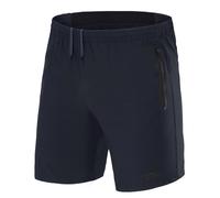 TCA Pantalones Cortos Hombre Deporte con Bolsillos de Cremallera - Pantalon Corto Deportivo Hombre Tecnología Elite Tech - Running Shorts Men Gym Correr Padel - Azul Oscuro, S
