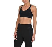TCA Sujetador Deportivo Mujer - Top Deportivo Mujer de Medio-Alto Impacto - Sujetadores Deportivos Sin Aros Ni Costuras - Tops Deportivos Tirantes Ajustables - Bra para Running - Negro, S