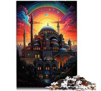 TCAC Brkiye Hagia Sophia - Puzzle para adultos, 1000 piezas, 26 x 38 cm, juego educativo para cumpleaños y Navidad