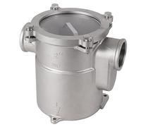 Tcairzl Filtro de agua de mar de acero inoxidable 316 de grado marino, filtro de agua de mar para barco, yate, barco, accesorio de fontanería marina resistente a la corrosión para sistemas de agua