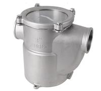 Tcairzl Filtro de agua de mar de acero inoxidable 316 de grado marino, filtro de agua de mar para barco, yate, barco, accesorio de fontanería marina resistente a la corrosión para sistemas de agua