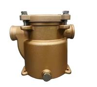 Tcairzl Filtro de agua de mar de bronce resistente, filtro de agua de mar de alta eficiencia para barcos, yates, motores marinos y sistemas de refrigeración de sistemas industriales, accesorios
