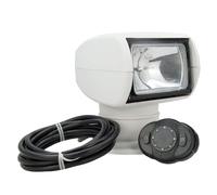 Tcairzl Foco para barco, 100 W, 2500 lm, rotación de 360°, control remoto, luz halógena portátil marina de búsqueda, IP67, impermeable, lámpara de navegación (24 V)