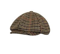 tcax Boinas Hombre Hombres Newsboy Octagonal Peaked Sombreros Gatsby Cap Ivy Hat Golf Driving Otoño Mujeres Algodón Flat Cabbie Sombreros, Caqui, 60-62Cm