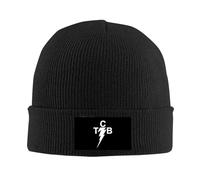 TCB Elvis Presley Logo Knit Cap Woolen Hat For Unisex Black