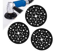 TCETCY 3 Pcs Almohadilla Lijadora Ø150mm 70 Agujeros Compatible Con Mirka 8295612111 Repuesto Almohadilla Esponja Suave con Hook y Loop Protectora para Proteger Los Discos de Lijado Lijadora Orbital