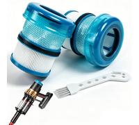 TCETCY Pack de 2 Filtro HEPA Aspiradora V16 Pist-on Anim-al Submari-ne DS60 Filtros de Repuesto Lavables Kit de Recambios Junta Estanca Anti Obstrucción con Cepillo Limpieza Compatible con Dy-son V16