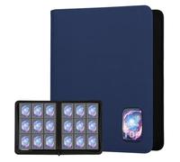 TCGPRO Carpeta con ventana para 360 tarjetas en fundas rígidas de 3 x 4 pulgadas, álbum de carga superior con 9 bolsillos laterales y cremallera, compatible con MTG, TCG, tarjetas deportivas, etc