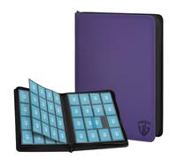 TCGUARD 16 compartimentos para tarjetas coleccionables, álbum con cremallera, para más de 1000 tarjetas, carpeta de álbumes de recortes, compatible con YuGiOh, MTG,Cartas Deportivas (Violeta)