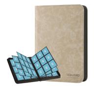 TCGUARD Álbum de cartas coleccionables para hasta 540, 9 lados álbum de recortes con cremallera para tarjetas coleccionables, cuaderno de tarjetas MTG para tarjetas de juego, tarjetas deportivas