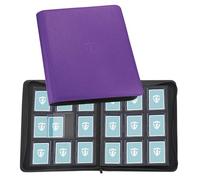 TCGUARD Álbum de tarjetas coleccionables para 216 tarjetas, 9 compartimentos, con fundas para tarjetas rígidas de 3 x 4 pulgadas, encuadernación para TCG, tarjetas MTG, álbumes de recortes de tarjetas