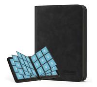 TCGUARD Álbum de Tarjetas Coleccionables para Hasta 540, 9 Laterales Álbum de Recortes con Cremallera para Tarjetas Coleccionables, Cuaderno para Tarjetas MTG, para Tarjetas de Juego, Negro