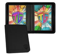 TCGUARD Carpeta para 24 libros de cómics con fundas para cómics actuales y Silver Age, color negro