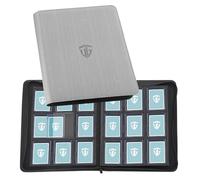 TCGUARD Toploader Álbum de tarjetas coleccionables para 216 cargadores superiores, 9 compartimentos, carpeta con fundas para tarjetas rígidas de 3 x 4 pulgadas, encuadernación para TCG, tarjetas MTG,