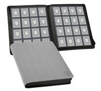 TCGUARD Toploader Álbum de tarjetas coleccionables para 640, 16 compartimentos Card Binder con fundas para Toploader rígido de 3"x4", Trading Card Binder para TCG, cartas MTG, álbumes de cartas