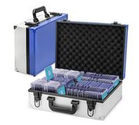 TCGUARD Toploader Caja de Almacenamiento 3"*4" 35PT, Impermeable y Antideslizante para Tarjetas Coleccionables y Deportivas con Divisores