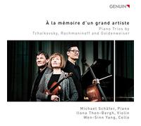 Tchaikovski, Rachmaninov, Goldenweiser : À la mémoire d'un grand artiste, trios pour piano. Schäfer, Then-Berg, Yang.