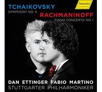 Tchaikovski : Symphonie n° 5. Rachmaninov : Concerto pour piano n° 1. Ettinger, Martino.