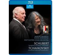 Martha Argerich y D. Barenboim – Schubert: Sinfonía nº8 / Tchaikovsky: Concierto nº1 – Blu-ray