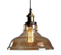 TCHAU Lámpara colgante vintage Industria Mesa de comedor de vidrio Lámpara colgante Luz E27 Lámpara colgante de 1 quemador Lámpara colgante Lámpara de techo retro vintage for cocina Comedor Loft Dormi